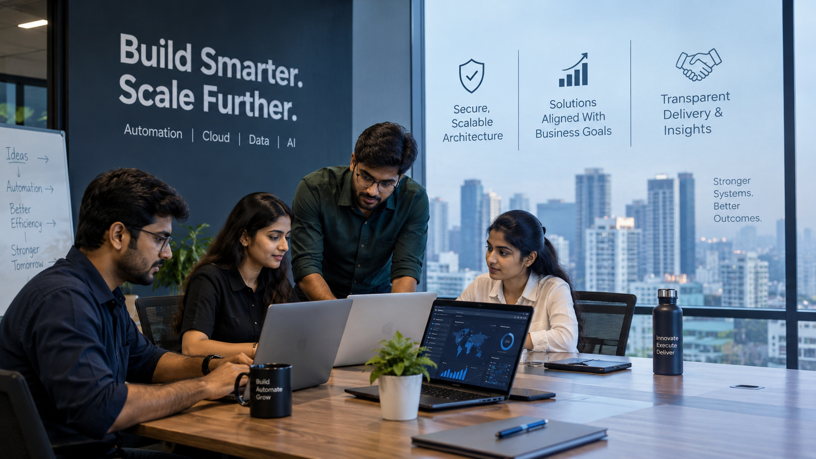 Runelix team collaborating on a digital transformation strategy